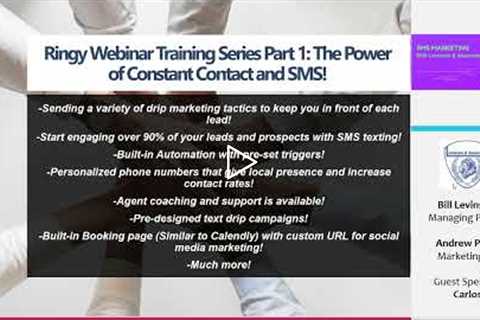 Ringy CRM Training Series Part 1  The Power of Constant Contact and SMS!