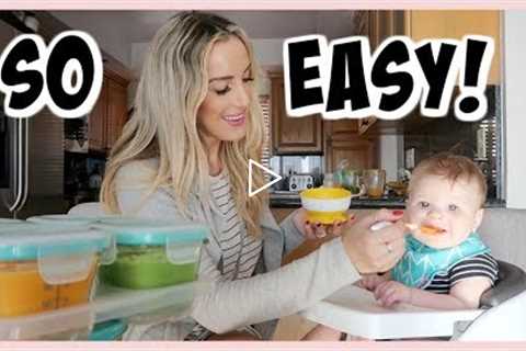 HOW I MAKE MY OWN BABY FOOD! | HOMEMADE BABY PUREES | OLIVIA ZAPO