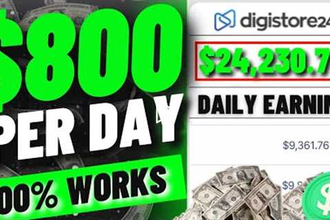 (NEW FASTEST) Way To Make +$800/DAY On Digistore24 || Make Money Online With Affiliate Marketing