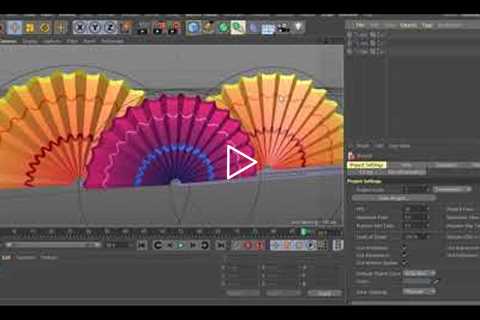 Cinema 4D Tutorial Easy and Simple Step Modeling Animation Folding Fan