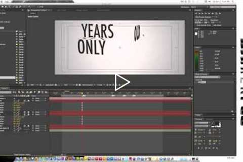 Adobe After Effects tutorial. Kinetic Typography.