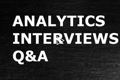 FAQ Answers -1 : Analytics Interview Q&A Discussion | Data Science