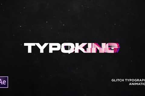 After Effects Tutorial - Glitch Effect Text Animation - Typography Text Animation in After Effects
