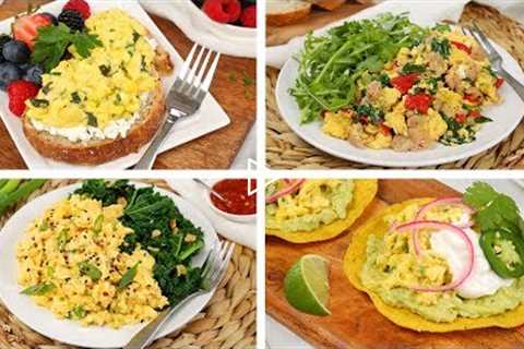 4 Healthy Scrambled Egg Recipes | Easy + Delicious Breakfast Ideas