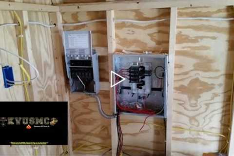 OFF Grid Solar Power And Grid Power Wiring A Tiny House / Playhouse Project  Part 1  With KVUSMC