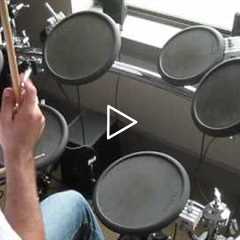 Beginner Rock Beat EASY Drum Lesson