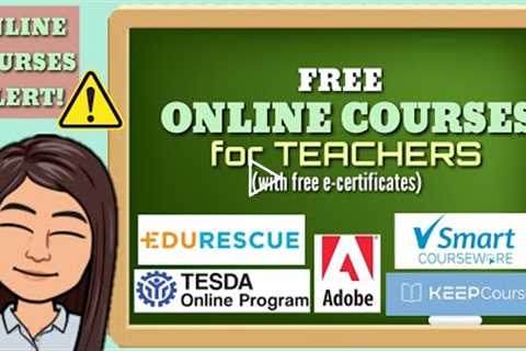 FREE ONLINE COURSES FOR TEACHERS WITH CERTIFICATES