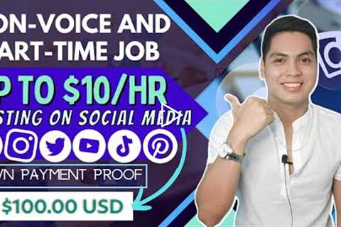 $3-$10 Per Hour | Make Money Posting On Social Media | Non Voice Part Time Job