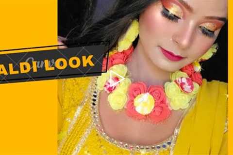 step by step | Haldi meckeup look | meckup tutorial | eye makeup | #samiyayamin | samiya malik |