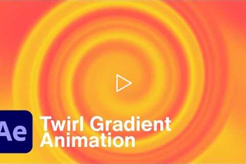 Twirl Gradient Background Animation | After Effects Tutorial