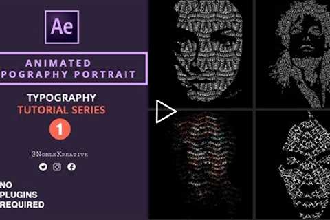 Animated Typography Portrait | After Effects Tutorial