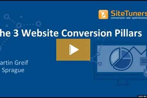 The 3 Website Conversion Pillars: Webinar with SiteTuners and Shopper Approved