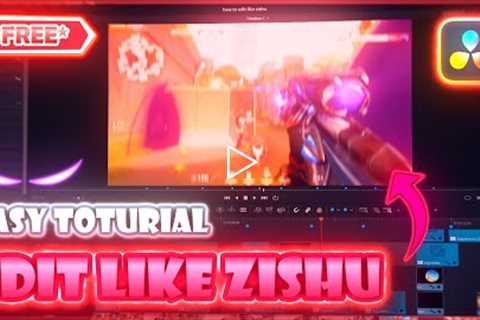 How to Edit a *FIRE🔥* Valorant Montage Like Zishu on DaVinci Resolve!!!
