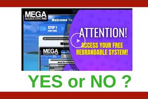 Mega Marketing Pro Review - Legit System?