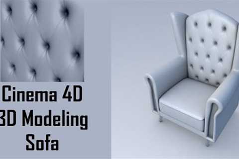 Cinema 4D 3D Modeling Sofa / chair