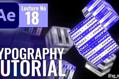 After Effects Course For Beginners - Typography Animation.