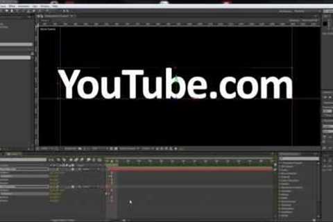 After Effects Tutorial: Kinetic Typography (Switch Text as it Rotates) -HD-