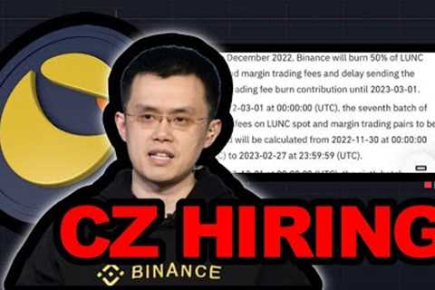 Binance Is Hiring Terra Classic Developers - CZ''S BIG PLAN