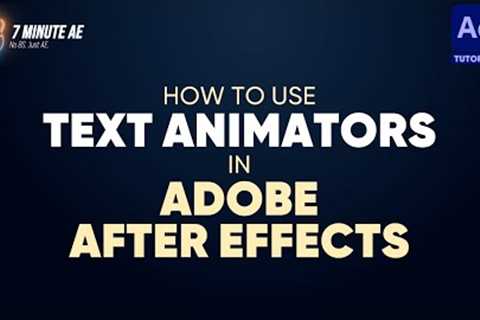 How to Use Text Animators in Adobe After Effects | #Shorts Motion Graphics Tutorial