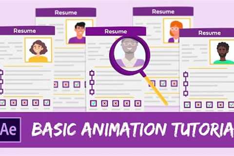 Basic Animation Tutorial in After Effects for Beginners