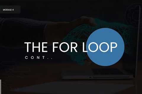 PYTHON PROGRAMMING FOR BEGINNERS || Module 4: The  ''FOR'' Loop PT 2