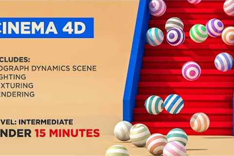 Cinema 4D Dynamics Tutorial | Dynamics In Cinema 4d Tutorial Falling Balls | Infilmvfx