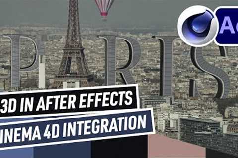 Learn how to Integrate Cinema 4D and After Effects