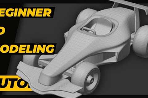 Beginner 3D Modeling #7 | Race Car | Cinema 4D SubD Surface Modeling Tutorial.