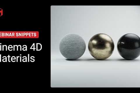 Understanding Cinema 4D Materials