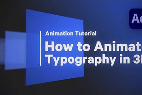 Kinetic Typography Animation - After Effects Motion Graphics Tutorial