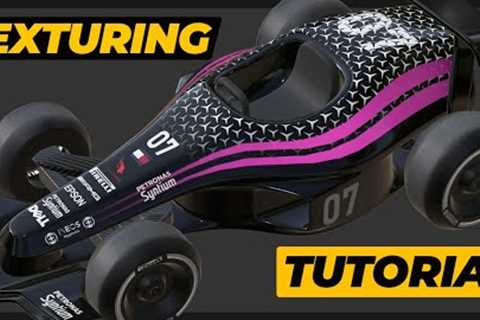 Paint/Texture/UV Unwrap a Race Car | Cinema 4D Texturing and UV Unwrapping Tutorial.