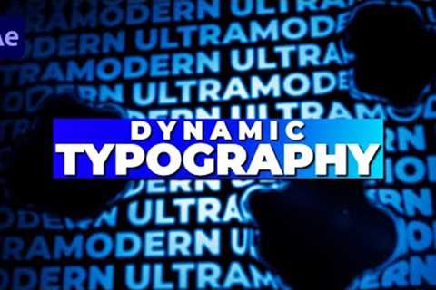 Dynamic TYPOGRAPHY Animation in After Effects  Tutorial