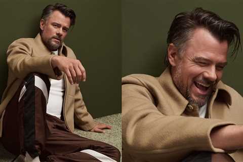 Vince's Splitable Drape Shirt Camel Jacket Worn By Josh Duhamel