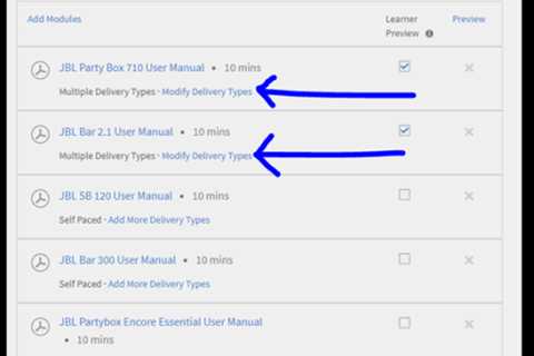 How is the feature “Add More Delivery Types” useful while creating courses in ALM. What is the sole ..