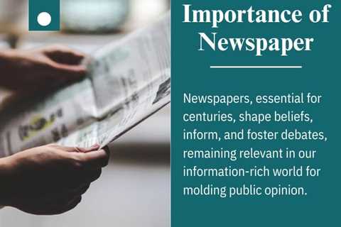 Importance of Newspaper Essay