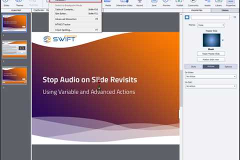 How to Stop or Pause Audio on Slide Revisit – Adobe Captivate 2019