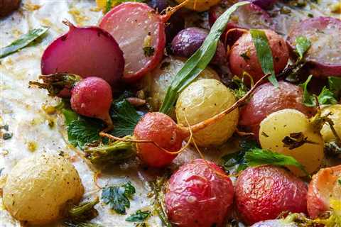 Buttery Oven Roasted Radishes