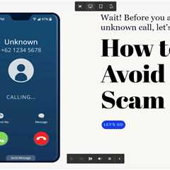 How to avoid a scam