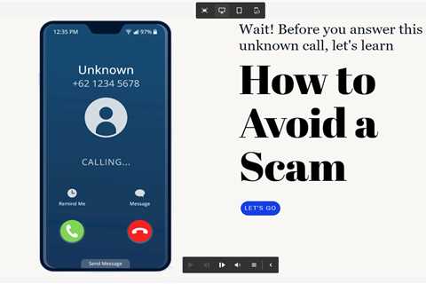 How to avoid a scam