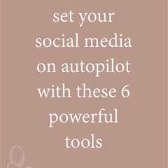 Tired of spending hours each week promoting your content on social media? These 6 powerful social..