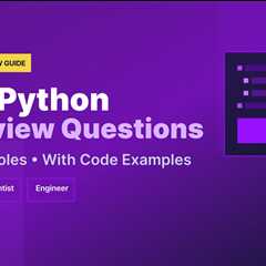40+ Python Interview Questions and Answers for Data Roles (2026)