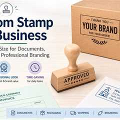 What Size Custom Stamp Should You Order for Business Documents and Packaging?
