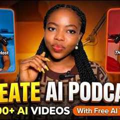 HOW TO CREATE AI PODCAST VIDEOS | Step-by-Step Tutorial