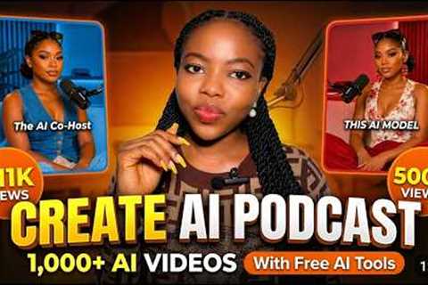 HOW TO CREATE AI PODCAST VIDEOS | Step-by-Step Tutorial