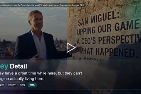 If San Miguel is going to stay the best city in the world, it has to up its game: A perspective fr